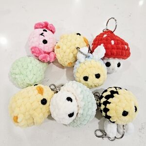 Colorful Plush Keychain , $9 Each
